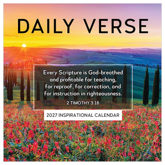 2027 Daily Verse Daily Desktop Calendar